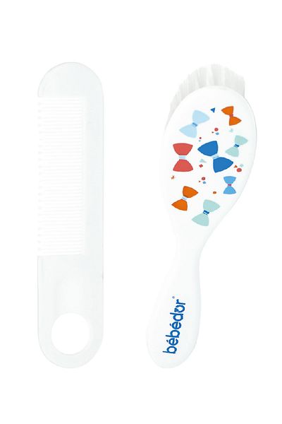 Bebedor Blue Soft Brush and Comb Set - Delicate Bristles 570
