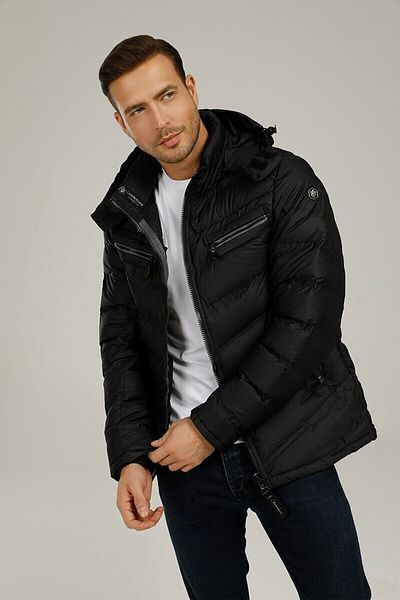 lumberjack Men's 2W M-Everest Black Short Coat (Coat) Softshell Fleece