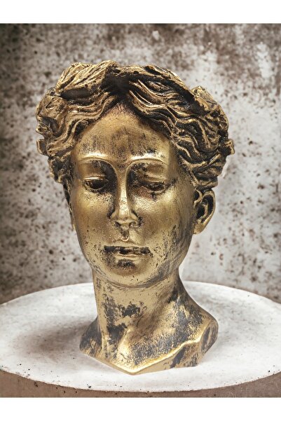 Peramari Βάζο Helen Gold Antique - Πολυεστερικό Μονό Διακοσμητικό Βάζο