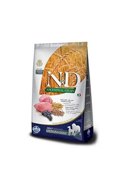 N&D Ancestral Grain Medium Maxi Yaban Mersinli Kuzulu Düşük Tahıllı Yetişkin ...