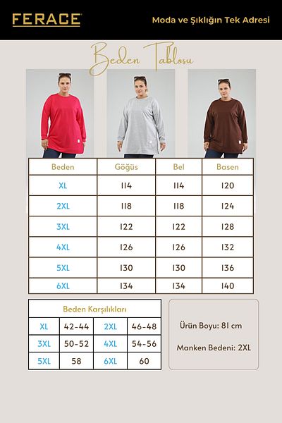 Ferace Oversize Women's Hijab Tunic