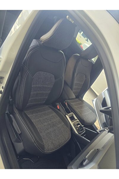 Dağ Oto Giyim RENAULT DUSTER - ORTA 1110 KETEN- KENAR SİYAH DERİ