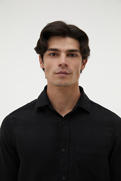 Mudo Regular Fit Single Pocket Long Sleeve Shirt