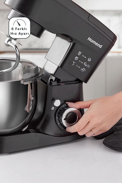 HOMEND Profashion 3041H Black 1000W Stand Mixer Kitchen Chef
