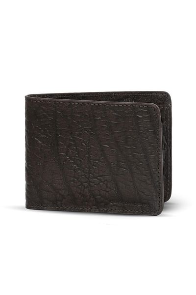 Deri Company Мъжки портфейл от естествена (ИСТИНСКА) кожа с шарки, кафяв, 113536