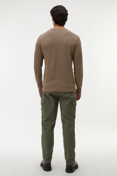 Mudo PAMUK KARIŞIMLI STRAIGHT FIT KARGO PANTOLON