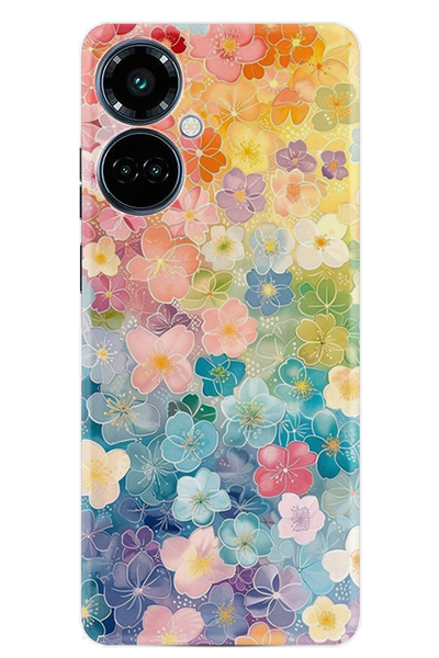 TECNO Camon 19 Pro Kılıf Boutique Baskılı Resimli Şahane Çiçekler Pcode -063