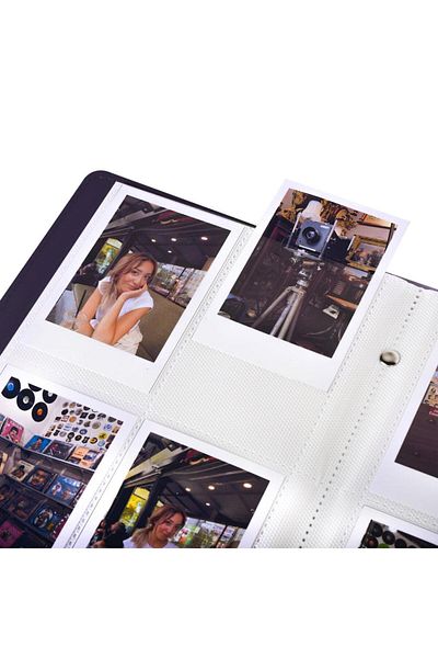 Nobbystar Μαύρο άλμπουμ φωτογραφιών Instax Polacard με χωρητικότητα 96 φωτογραφιών