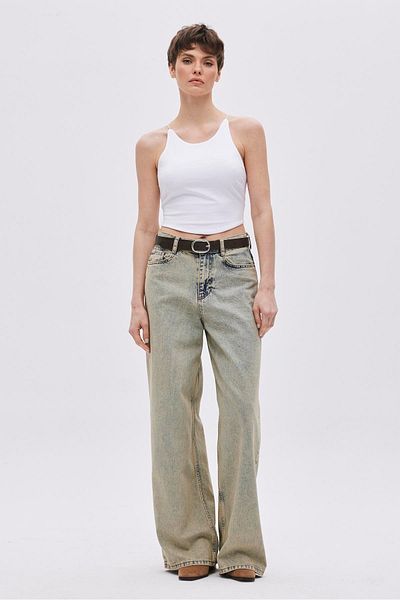 SHERIN White Halter Neck Crop