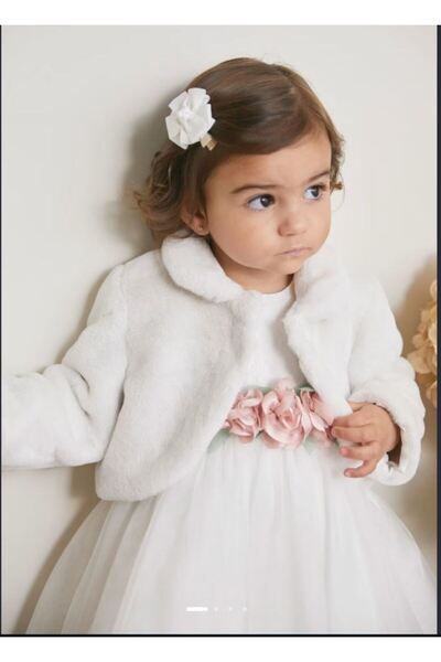 Abel & Lula Abel&lula kız Bebek kürk ceket 5815