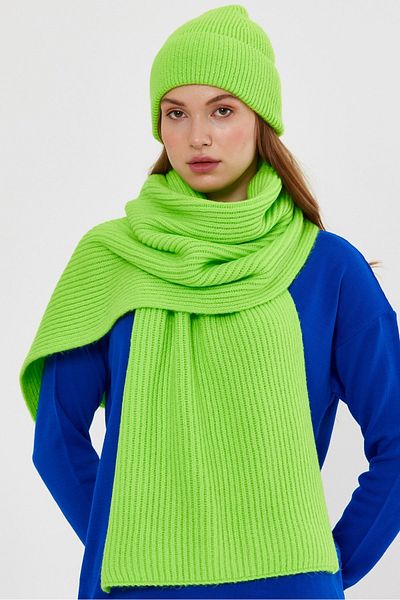 SHERIN Beretă de tricotaj verde neon