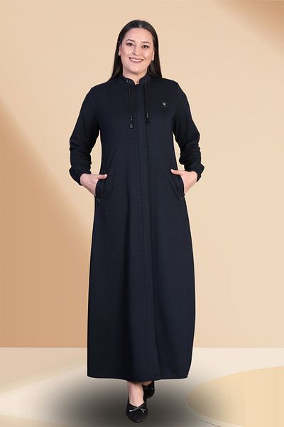 Ferace Women's Large Size Winter Coat Top Coat Full Length
