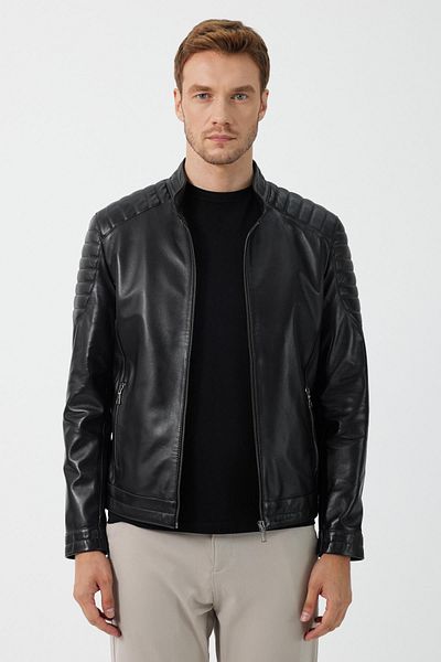 Deri Company Caronte Black Leather Coat