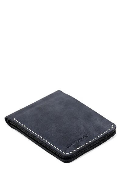 Deri Company Navy Blue Leather Men's Wallet - 113561