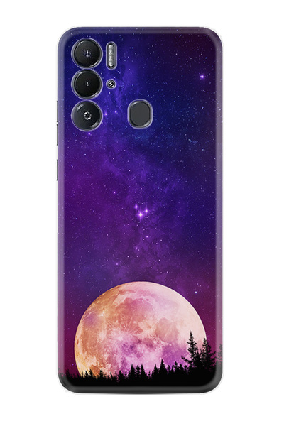 TECNO Pova Neo Kılıf Boutique Baskılı Resimli Mor Ay Pcode -025