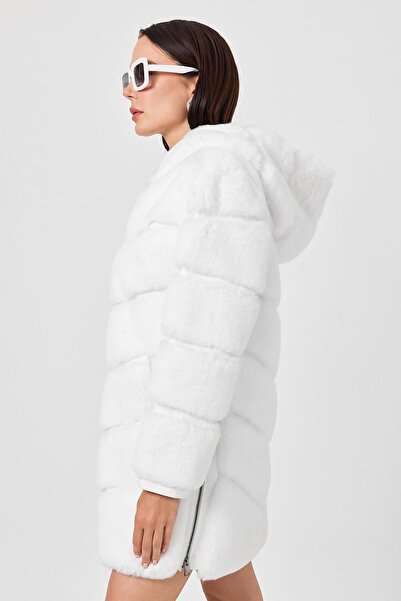 Deri Company Martina White Feather Coat