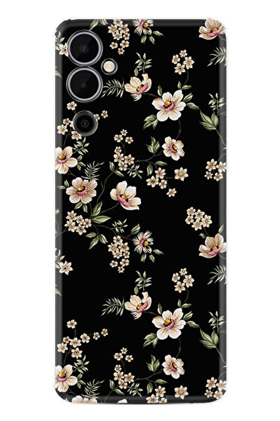 TECNO Pova Neo 2 Kılıf Boutique Baskılı Resimli Siyah Fon Çiçek Pcode -045