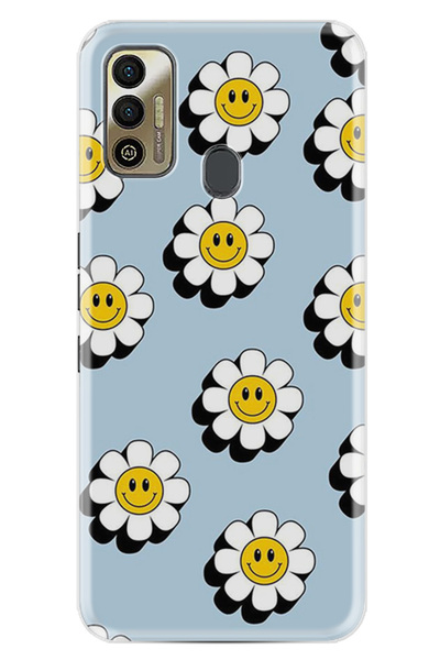 TECNO Spark 7T Kılıf Boutique Baskılı Resimli Gülen Papatyalar Pcode -023