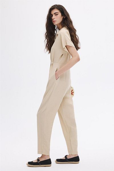SHERIN Short Sleeve Jumpsuit - Relaxed Fit