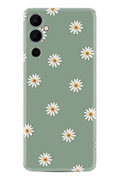 TECNO Pova Neo 2 Kılıf Boutique Baskılı Resimli Yeşil Papatyalar Pcode -041
