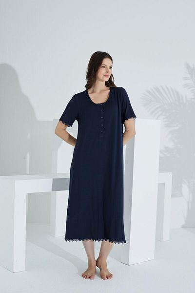 Etoile Bamboo Lace Detailed Maternity Nightie 30236-30240