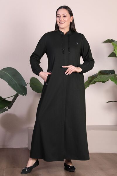 Ferace Women's Large Size Winter Coat Top Coat Full Length