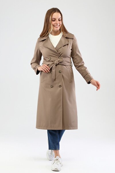 Ferace Жіночий спортивний тренчкот великого розміру, одяг для мусульманок, тренчкот з капюшоном