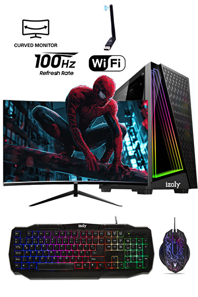 IZOLY Spear I5-3470 16gb 256gb Ssd Gt 740 4gb gddr5 24'' Oyuncu Masaüstü Bilg...