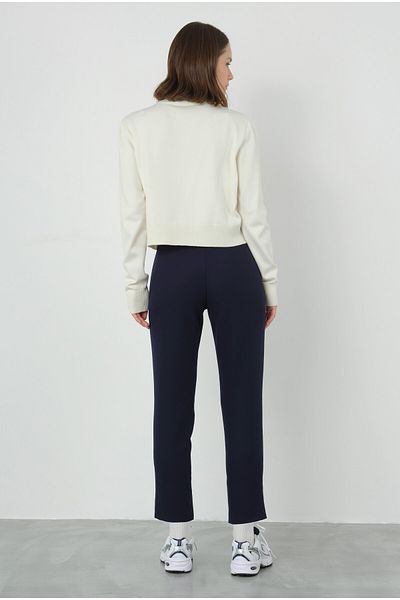HEQA Pantaloni de culoare bleumarin