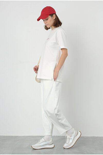 HEQA Білі штани з вставками