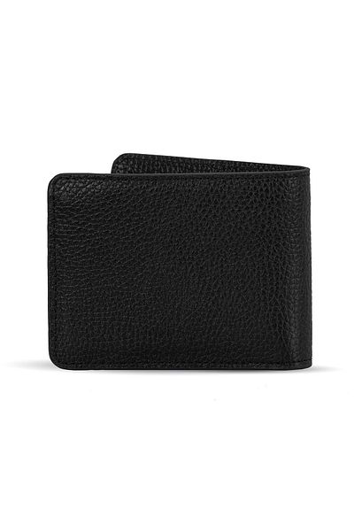 Deri Company Men's Genuine (Real) Floater Leather Wallet Black 113537