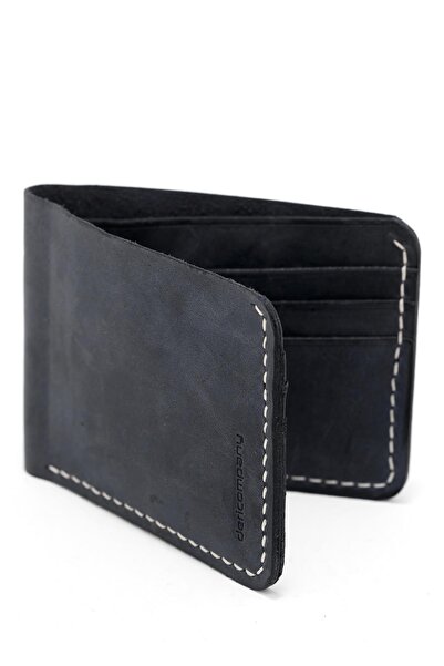 Deri Company Navy Blue Leather Men's Wallet - 113561