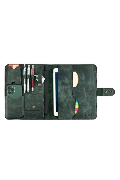 twingold Isminize Özel Deri Ipad Uyumlu Organizer