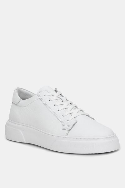 Deri Company Vibe Men's White Leather Sneakers