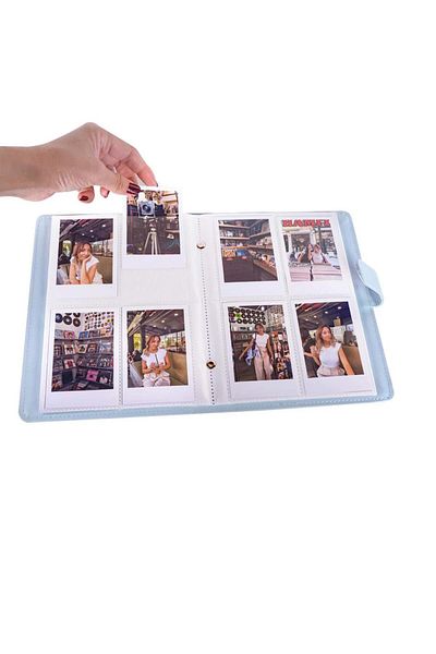 Nobbystar 96 Φωτογραφίες Χωρητικότητα Instax Polacard Μπλε άλμπουμ φωτογραφιών
