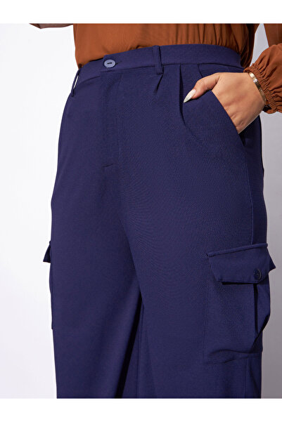 Sassafras By Styli Plus Cargo Pocket Detail Straight Pants