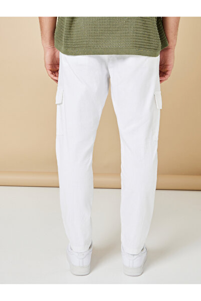 Styli Cotton Slub Relaxed Fit Cargo Pants