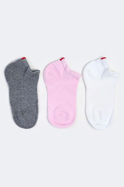 Katia&Bony Șosete Run din 3 piese pentru femei Basic Booties