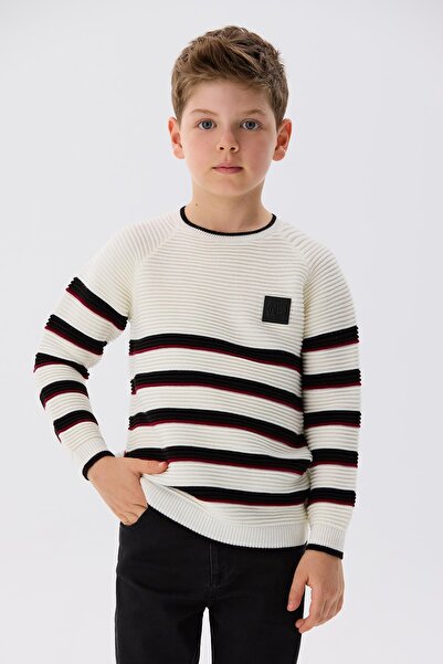 Nebbati Bg Store Boy's Ecru Sweater