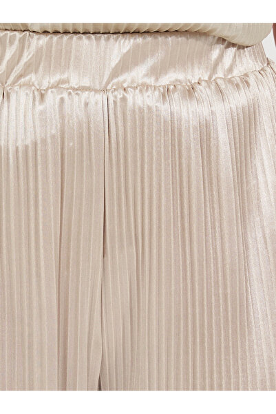 Styli Pleated Wide Leg Full Length Trousers