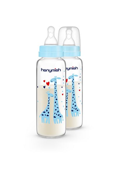Hanymish 240 Cc Natural Glass Baby Bottle