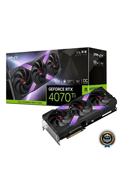 PNY RTX4070Ti XLR8 Gaming VERTO 12GB GDDR6X 192Bit VCG4070T12TFXXPB1 DX12 Gaming Ekran Kartı