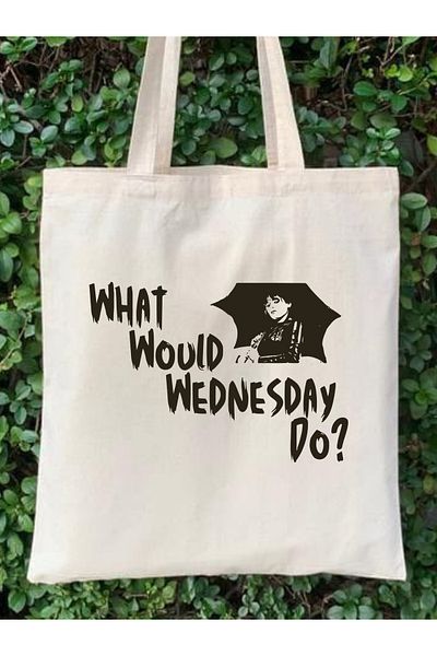 Cemira Ce ar fi miercuri Addams Tote Bag Geantă de pânză