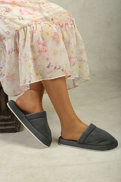 ZEYNEP SULTAN Flat Stripes Modern Home Slippers