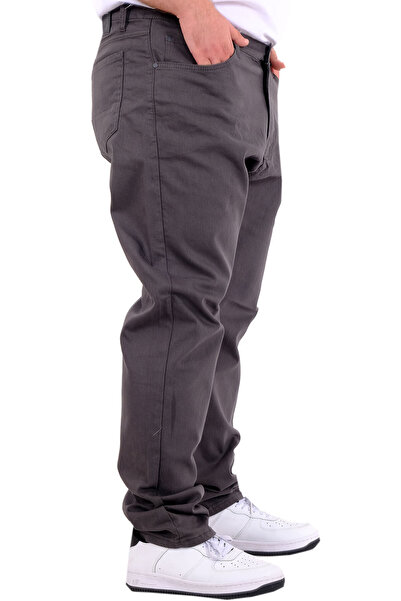 ModeXL Mode XL Büyük Beden Erkek Gabardin 5Cep Doga Classic 22920 Antrasit