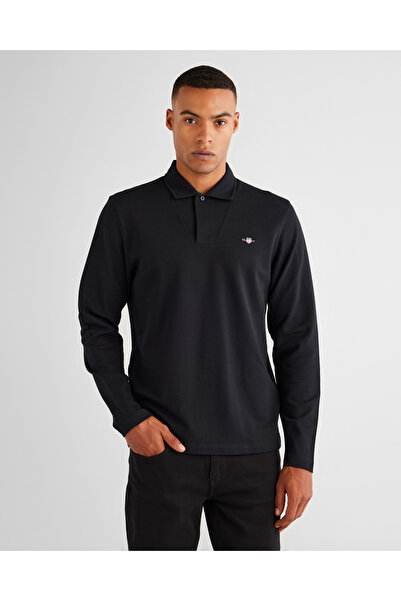 Gant Erkek Siyah Slim Fit Polo