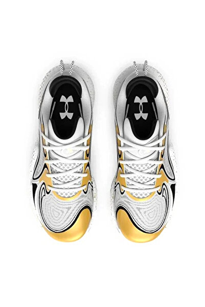 Under Armour Spawn 6 Ανδρικά Λευκά Παπούτσια Μπάσκετ 3027263-100