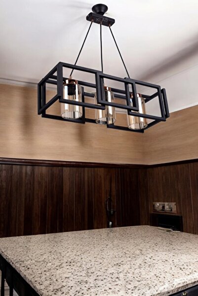 KLAS AYDINLATMA BETA 3LÜ PROFİL EFTELYA LÜX MODERN SARKIT AVİZE