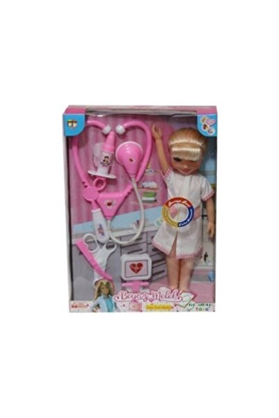 TOYSTURKA Oyuncak Doktor Bebek Beyaz Melek Doktor Setli