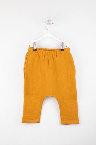 Bondilolly Baby muslin elastic waist baggy pants cotton